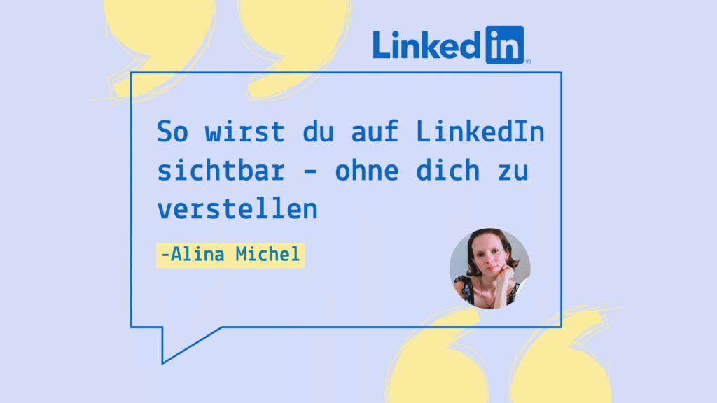 Frau schreibt an ihrer LinkedIn Bio, um authentisch auf LinkedIn sichtbar zu werden