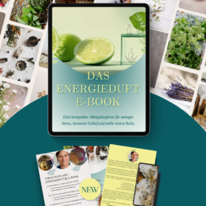 ENERGIEDUFT® – Dein kompakter Alltagsbegleiter für weniger Stress, besseren Schlaf und mehr innere Ruhe Manchmal ist alles zu viel – und trotzdem musst du funktionieren. Genau für diese Momente wurde das ENERGIEDUFT® E-Book geschrieben.