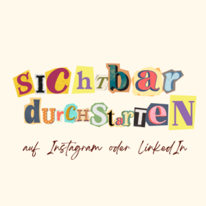 Positionierung Selbstständige 1:1 Sessions für klare Positionierung, Auftritt und Content Strategie für Instagram oder LinkedIn